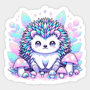 Hedgehog Cute Kawaii Cottagecore Pastel Aesthetic Sticker